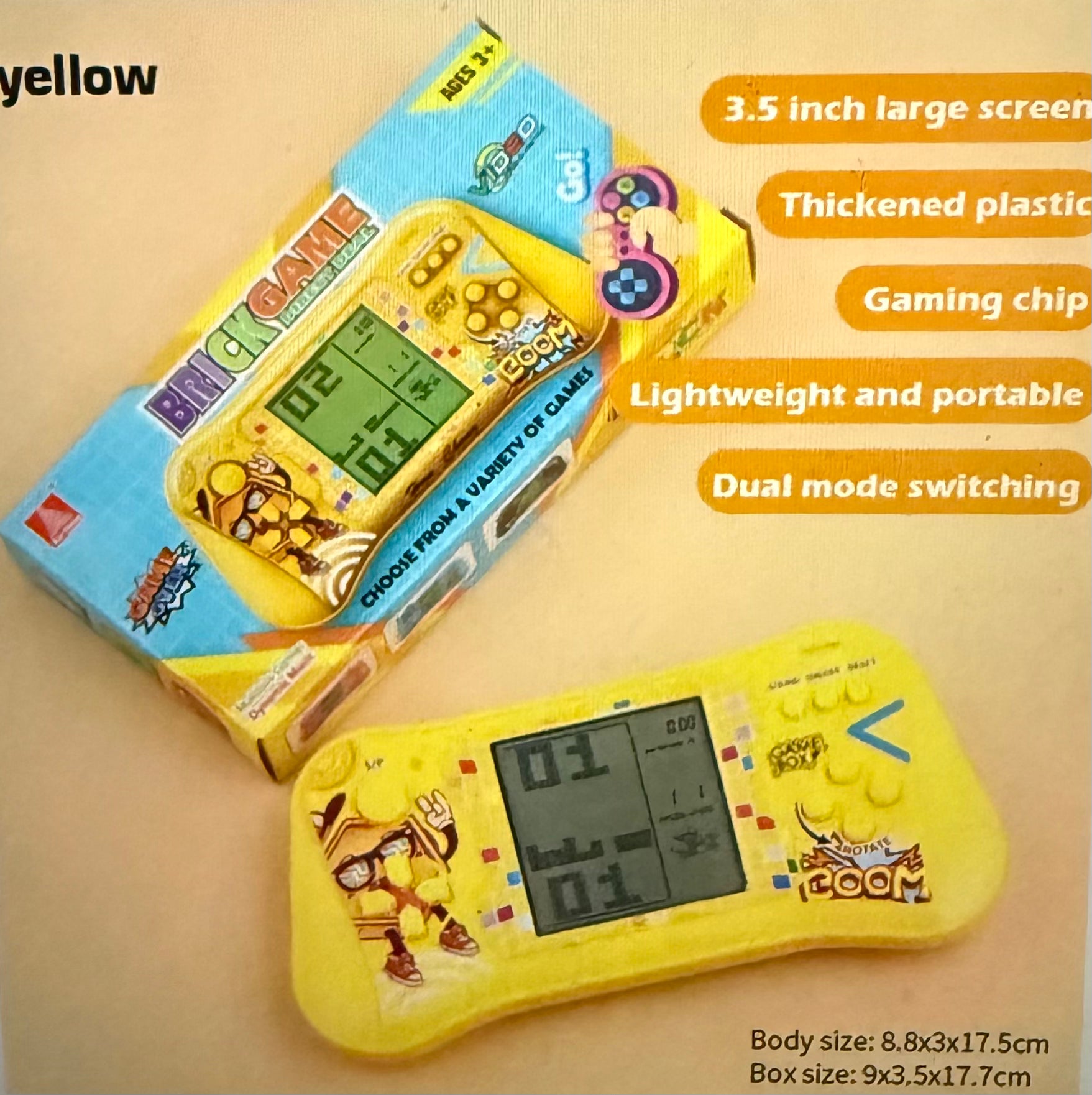 Classic Block Elimination Game Console for kids