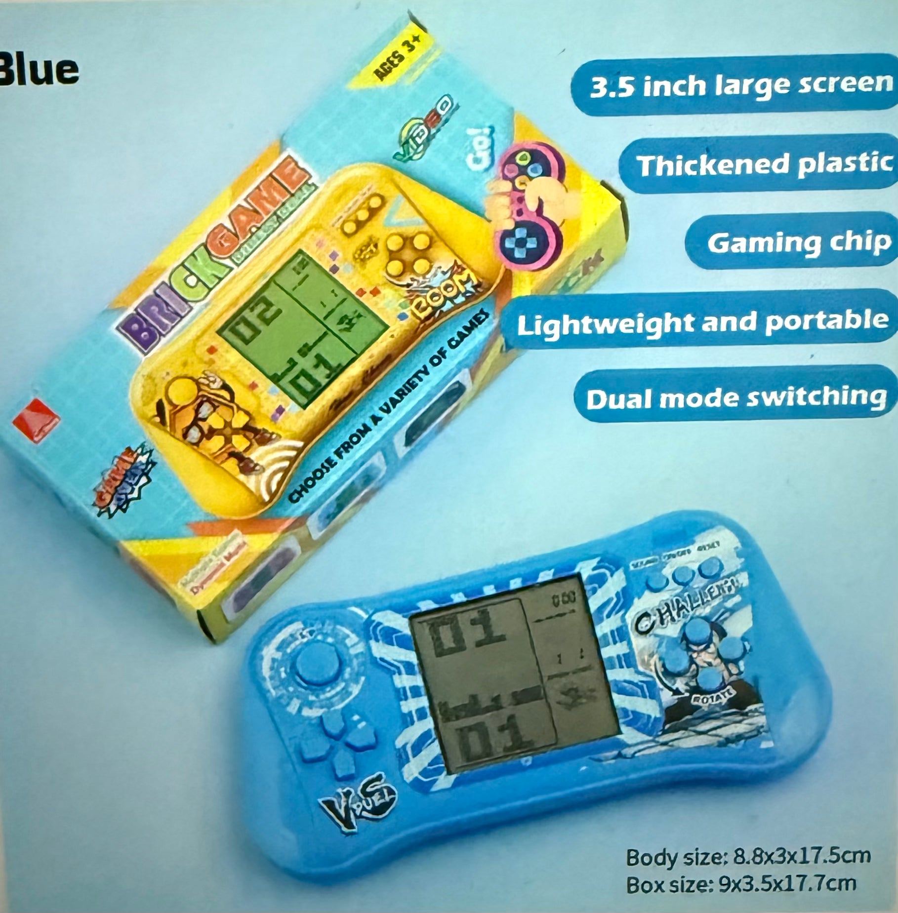 Classic Block Elimination Game Console for kids