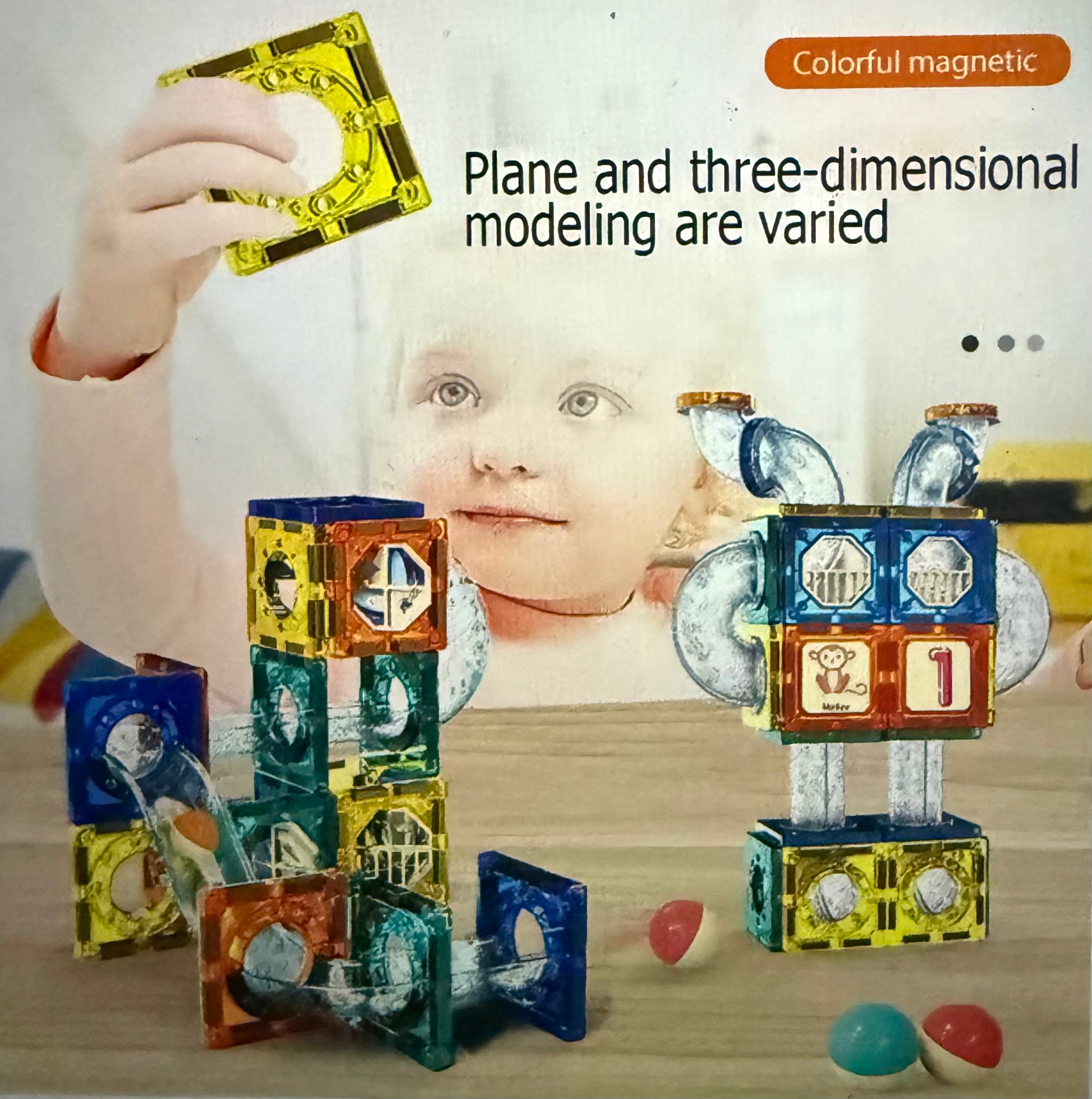 Magnetic Sheet Building Blocks for kids