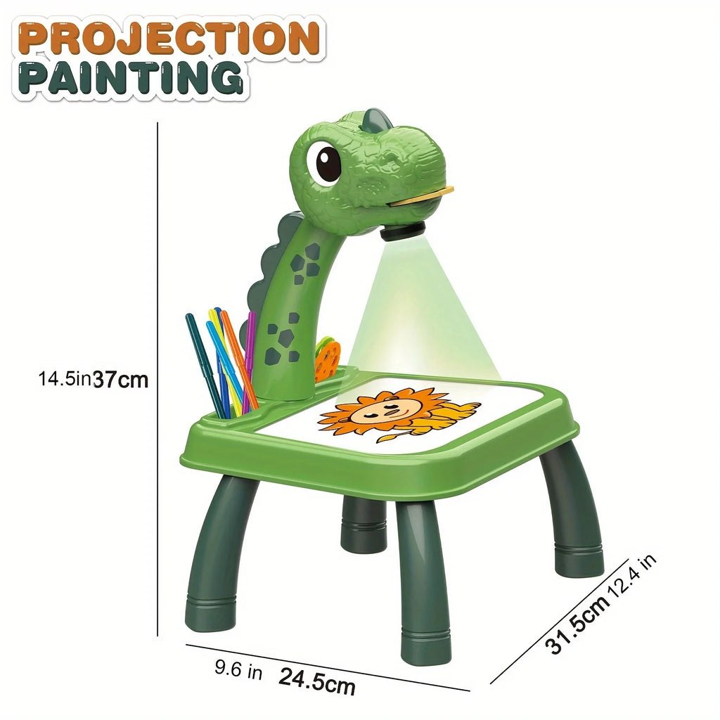 Children's projection painting table